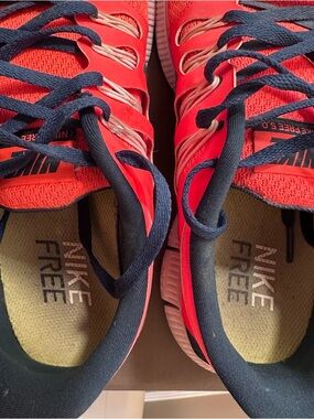 Nike Running Sneakers - Red with Navy Accents